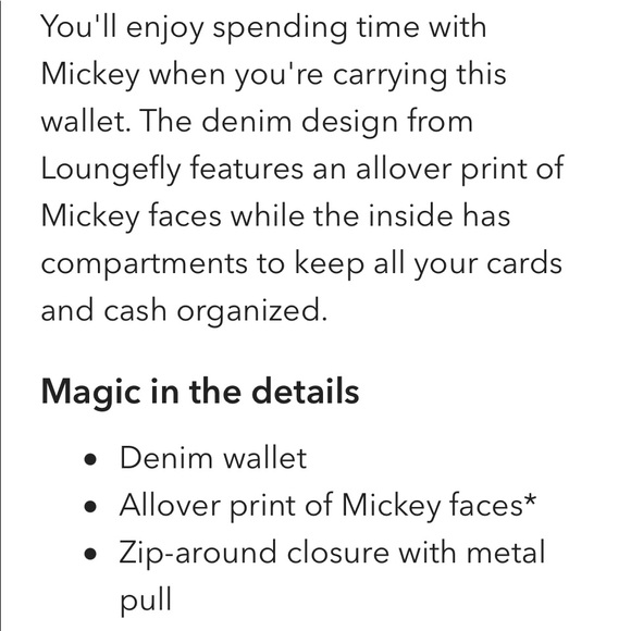 Nwt Loungefly Mickey Mouse wallet - Picture 3 of 3